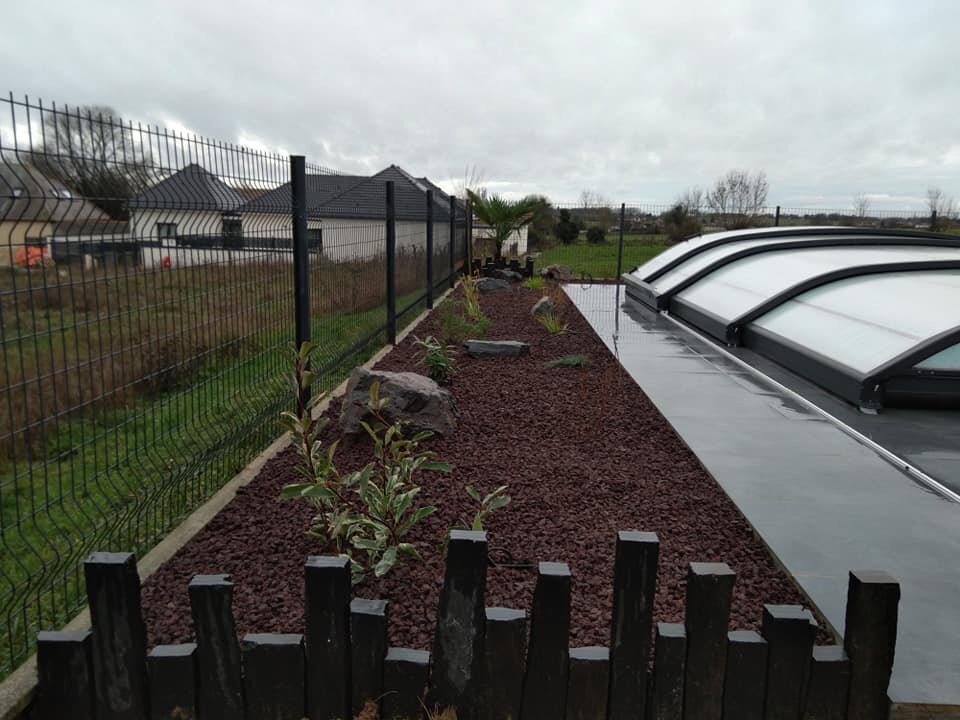 Ajout de verdure et de plantes chez un client