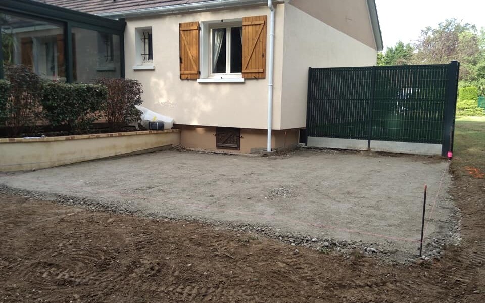 Terrase En Bois Exotique Curamu Début Du Chantier